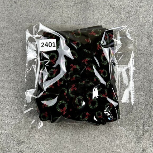 VTG Faded Glory Christmas Turtleneck Women's SZ Large 10/12 Wreath Y2K Layering - Picture 11 of 11